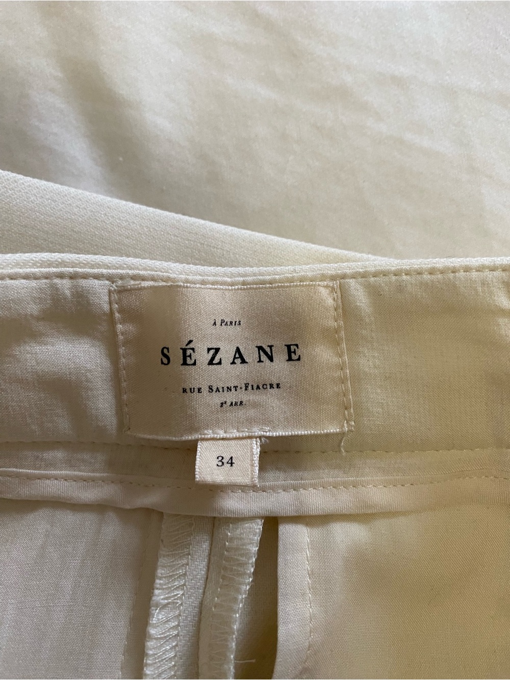 Sezane Martin Trouser - Cream/Ecru - Picture 3 of 3